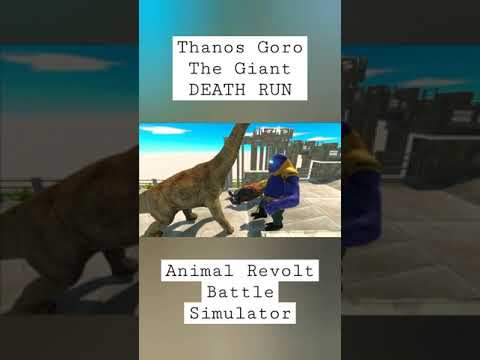 Thanos Goro The Giant DEATH RUN Animal Revolt Battle Simulator #arbsgameplay #arbs #short #shorts
