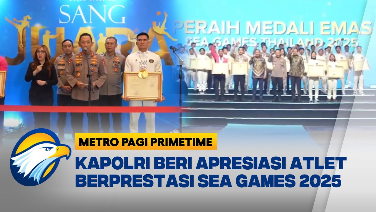 Kapolri Apresiasi Atlet Berprestasi Sea Games 2025 [Metro Pagi Primetime]