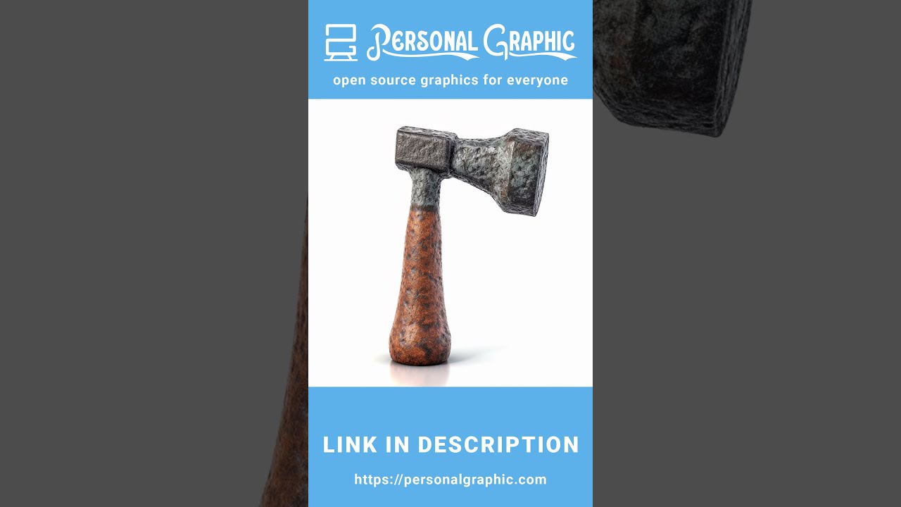 Download Free Antique Hammer Isolated On White Background Image. #short