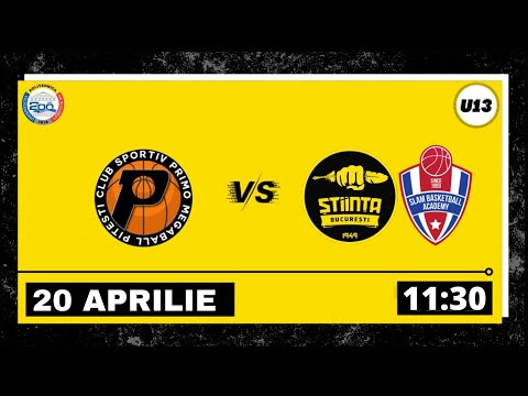 LIVE 🏀 CN U13M  ACS Primo Megaball Pitesti - CSU Știința & Slam A București