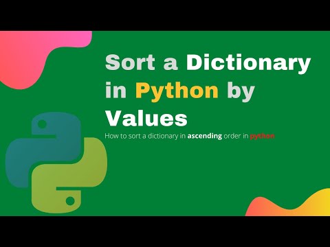 Python Tutorial How To Sort A Dictionary By Value In Python 1