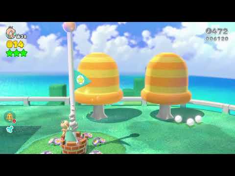 Super Mario 3D World (Switch) 1-1 Itemless Speedrun - Time: 28