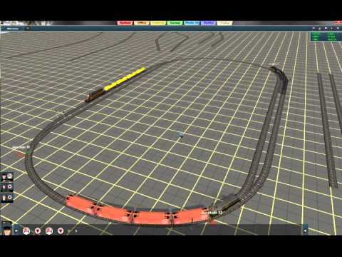 Trainz Tutorial 13 - Drive Around With 3 Trains on a Schedule  - Model Railroad Simulator