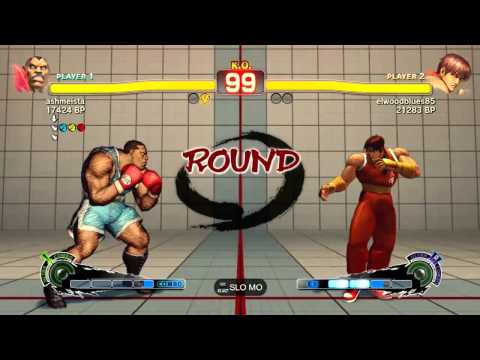 SSFIV PSN Ranked Match elwoodblues85 (Guy) vs. ashmeista (Balrog) [HD]