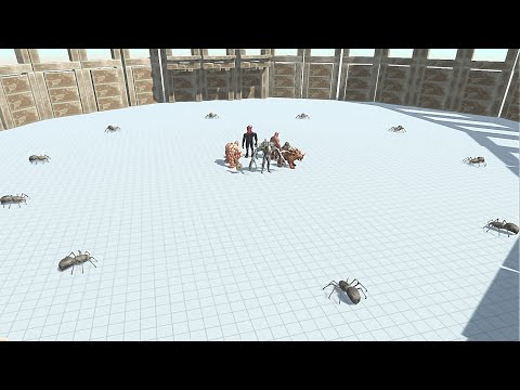 10X SABER - TOOTHED SPIDER VS FACTION - Animal Revolt Battle Simulator