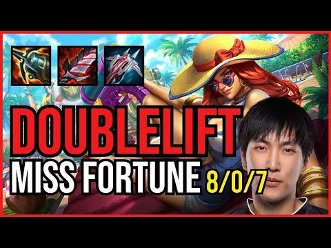 DOUBLELIFT - MISS FORTUNE vs DRAVEN ADC - NA Master - Patch 11.4