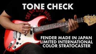 Video thumbnail for TONE CHECK: Fender Made In Japan Limited International Color Stratocaster Demo | Cream City Music by Cream City Music