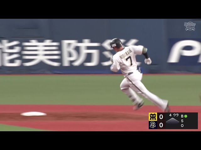 【ファーム】久し振りの快音!! バファローズ・西川龍馬がフェンス直撃の3ベースヒットを放つ!! 2025年3月25日 オリックス・バファローズ 対 阪神タイガース