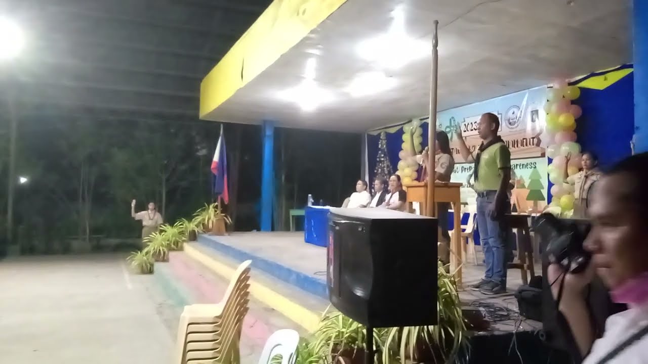BITONGA Camp: BSP and GSP for Opening Flag Ceremony, Prayer and Speech (day 1)