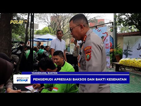POLRESTA BANDARA SOEKARNO HATTA GELAR BAKTI SOSIAL DAN BAKTI KESEHATAN BAGI DRIVER OJOL