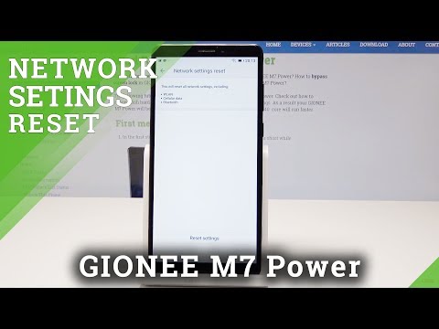 How to Reset Network Settings in GIONEE M7 Power - Restore Network Configuration