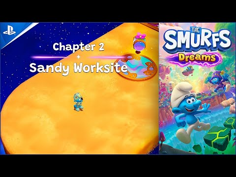 The Smurfs Dreams! Farmer Smurf's Dream Sandy Worksite Walkthrough!