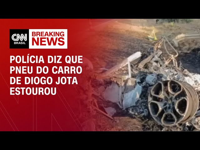Morte Diogo Jota: polícia diz que pneu do carro estourou | CNN NOVO DIA