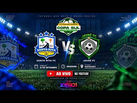 AO VIVO | SANTA RITA X JAVAÉ | 3º RODADA | TAÇA GRATIDÃO TOCANTINS - COPA SUL 2026