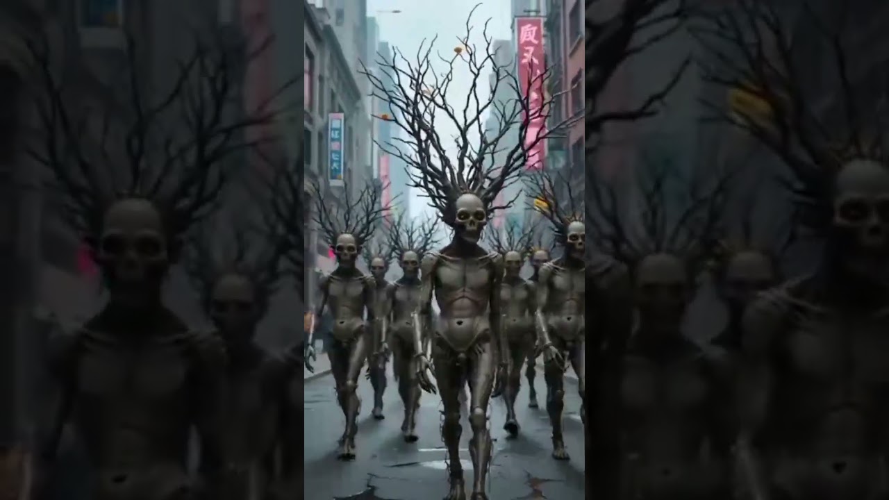 DarkFantasy #HorrorArt #CreepyCreatures #SurrealArt #FantasyHorror #UrbanNightmare#shorts