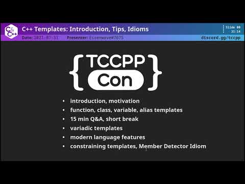 (1/2) C++ Templates: Introduction, Tips, Idioms