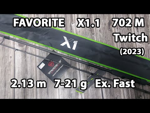 Спінінг FAVORITE Х1.1 (2023) 702-М Twitch 2.13m 7.21g Ex.Fast