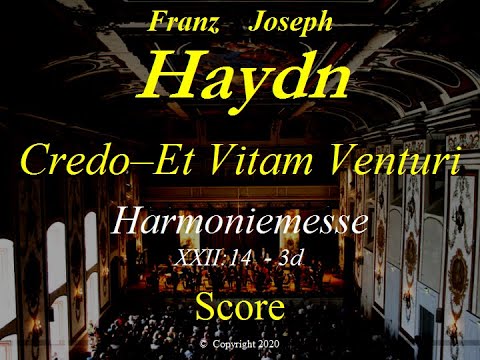 Haydn, Harmoniemesse, Hob. XXII:14,  3d.Credo- Et Vitam Venturi - Score