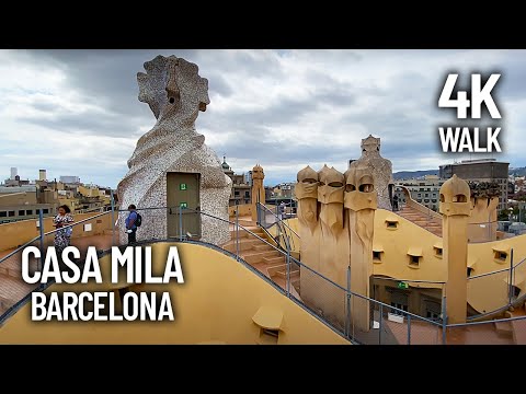 Casa Milà, Barcelona Building Tour - La Pedrera Apartamento construído por Antoni Gaudi