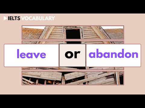 LEAVEとABANDONの違いって知ってる？ (Do you know the difference between LEAVE and ABANDON?)