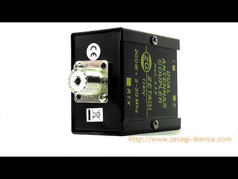 Zetagi AX2 Acoplador para enfasar dos antenas CB entre 2 y 30 MHz