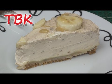 No-Bake Banana Toffee Cheesecake Recipe - Titli's Busy Kitchen