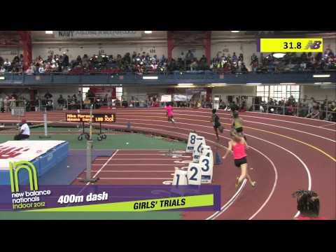 Girls 400m Heat 7 - New Balance Indoor Nationals 2012