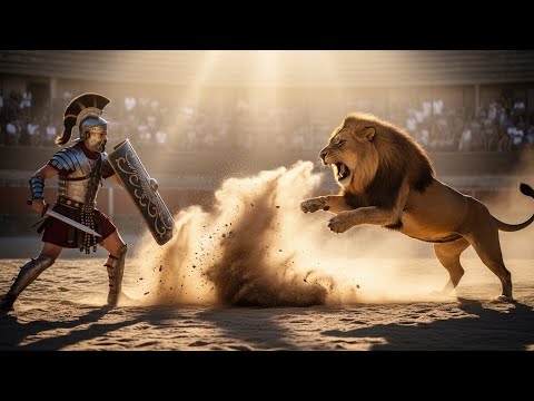 Arena of Legends — Soldier vs Lion Ancient Roman Duel