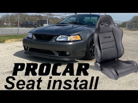 Mustang Gt Procar seat install. Watch this video before you buy!