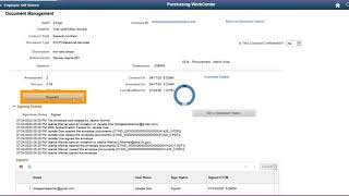 Dispatch, Execute and update the Transactional Contract Document to Approved