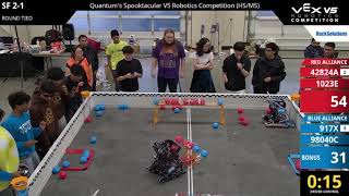 Quantum's Spooktacular Finals Matches, Monroe WA | Vex Push back