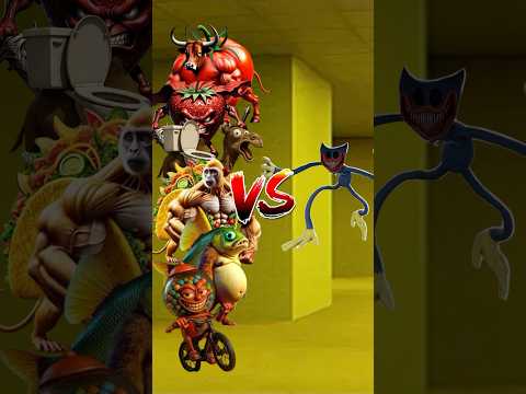 Brainrot Animals VS Nightmare Huggy Wuggy #shorts #brainrot #poppyplaytime