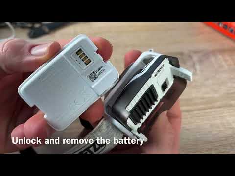 How to replace a Petzl Swift Rl Battery for Head Torch DIY