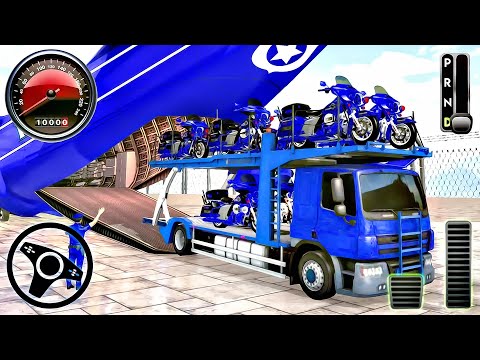 US Police Car Truck Transport - Rescue ATV Quad Bike Transporter Driving | Android Gameplay