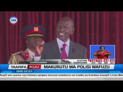 Rais Ruto awapa polisi wapya ujumbe mzito Kiganjo