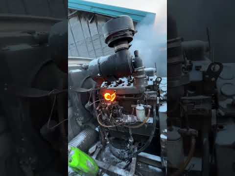 Diesel engine starting process in cold weather
