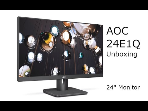 מסך מחשב  &rlm;23.8 &rlm;אינטש AOC 24E1Q Full HD תמונה 2