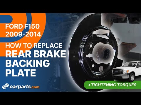 How to replace the Rear Brake backing plate 2009-2014 Ford F150 🚗