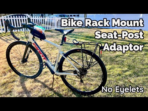 Road & Gravel Bike Rack Installation: No Eyelets, Use Seat Post Adaptor!