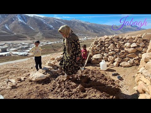 Tahmina's skill and construction in building a hut