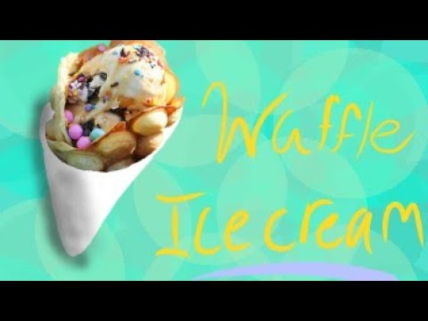 Making BETTER waffle ice cream || featuring bubbles and ninjasizzle