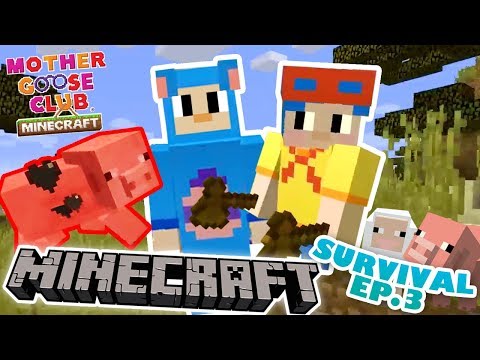 MGC Let's Play - Jack and Eep Survival EP 3 | Mother Goose Club: Minecraft