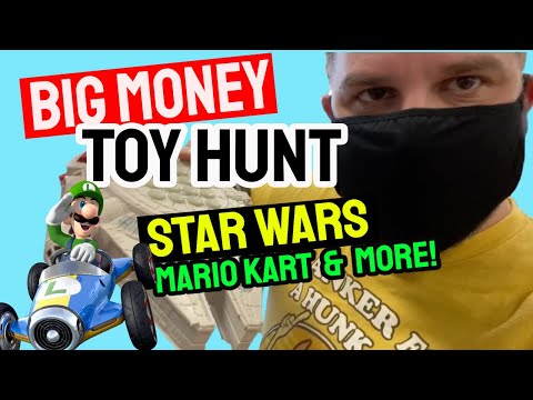 Big Money Toy Hunt! Star Wars, Mario Kart, The Flintstones, Baseball, Pokemon and More!