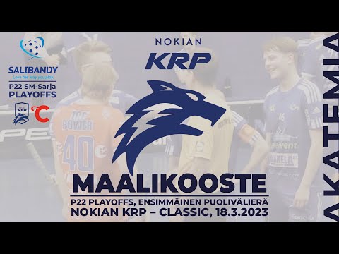 P22 Playoffs: 1. PVE, Nokian KrP–Classic, Maalikooste, 18.3.2023