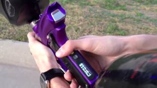 Purple and Silver Machine Vapor Shooting Video (For Sale)