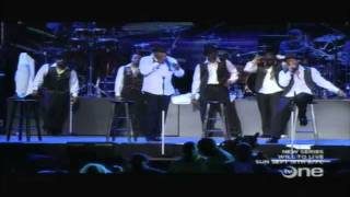 New Edition performing at Essence Music Fest 2011