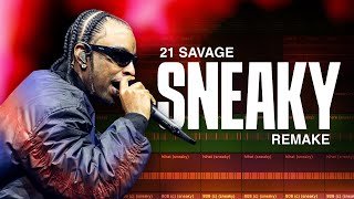 Making Sneaky by 21 Savage from scratch