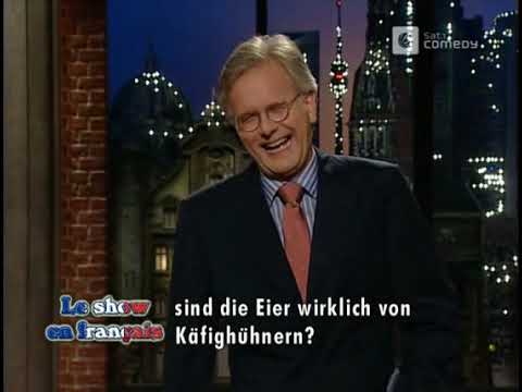 Die Harald Schmidt Show - 1091 - 2002-05-25 - Barbara Schöneberger, Le show en francais