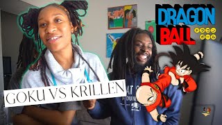 MY WIFES FIRST TIME WATCHING GOKU VS KRILLEN | DRAGON BALLZ | REACTION | EP 19