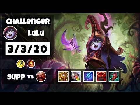Lulu 11.6 Gameplay Challenger Replay S11 Support (3/3/20) - NA